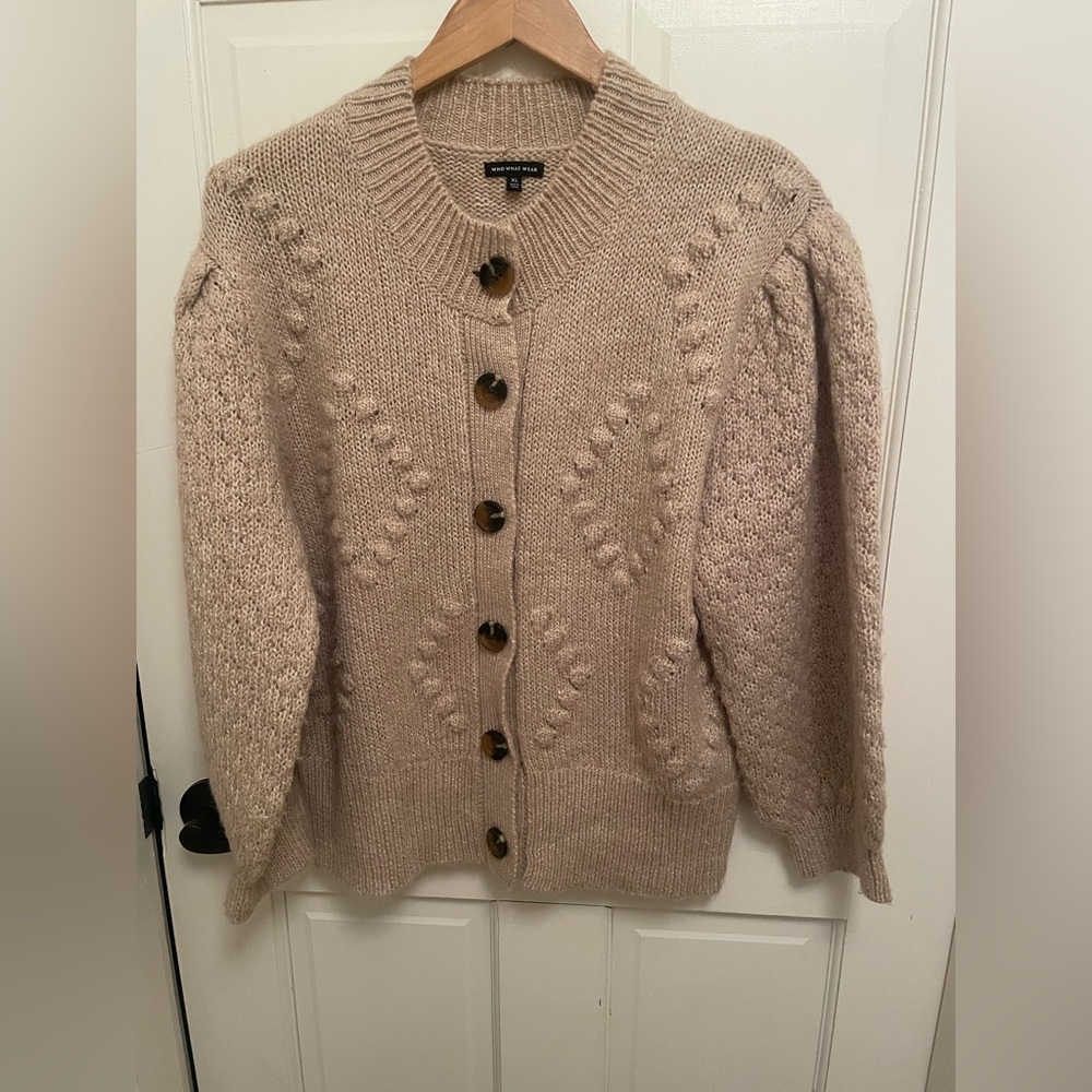 Who What Wear Lantern Sleeve Cardigan XL - Picture 1 of 4